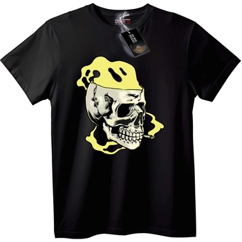NOONEBRAND Тениска Разтопен Череп - 2XL, Black