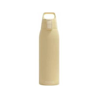 SIGG - Insulated drinking bottle - Thermos bottle Shield Therm One Opti Yellow carbonated drinks - Leak-proof - Dishwasher safe - BPA-free - 90% recycled stainless steel - Light yellow - 1L - 6021.70