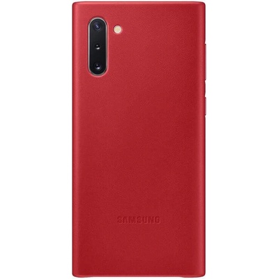 Samsung Leather Cover EF-VN970LREGWW - оригинален кожен калъф (естествена кожа) за Samsung Note 10 (червен)