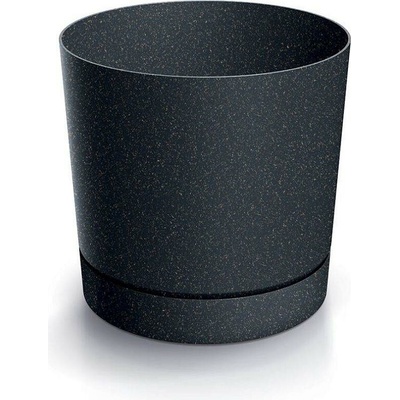 PROSPERPLAST Kvetináč TUBO P ECO WOOD antracit 10,8cm