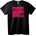 NOONEBRAND Тениска Розов skull с цветя - L, Black