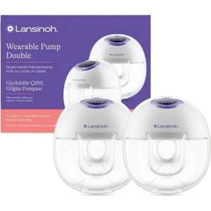 Lansinoh Преносима двойна електрическа помпа за кърма Lansinoh - Hands - free (L-53752) - ozone