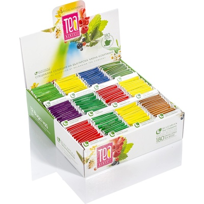 Tea moments КАРТОНЕНА КУТИЯ - 180 ИНДИВИДУАЛНИ ПАКЕТЧЕТА ЧАЙ