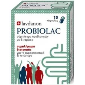 LAVDANON Комплекс от пробиотици, витамини, Lavdanon Probiolac 10 caps