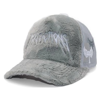 Reflection Luxury Fuzzy Trucker Cloud Grey / White