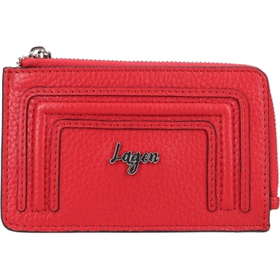 Lagen dámska kožená mini peňaženka RED