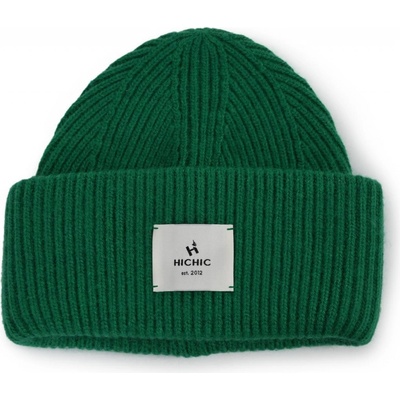 SMARAGDOVĚ ZELENÁ ČEPICE BEANIE HICHIC LuxeKnit