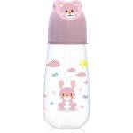 Baby Care Бебешко шише с релефна капачка Lorelli - Baby Care, Animals, 125 ml, Blush Pink (10200750002)