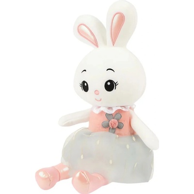 Kruzzel 26761 Měkký králíček bílý 45 cm