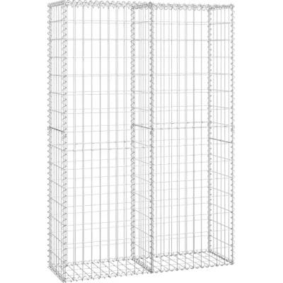 zahrada-XL Gabionový koš s víky z pozinkovaného drátu 150 x 100 x 30 cm