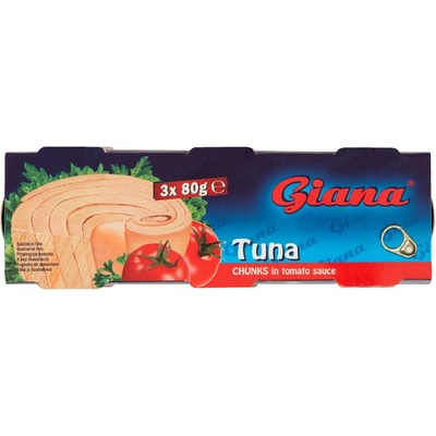 Giana Tuňák kousky v rajčatové omáčce 3 x 80 g