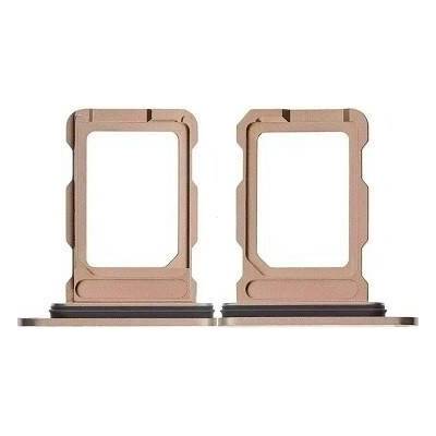 Šuplík SIM iPhone 16 Pro, 16 Pro Max Single SIM gold (pouštní titan)