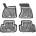 Rezaw-Plast Гумени стелки за Audi A4 B8 (2008-2016) / Audi A5 Sportback (2009 - 2016) - тип леген (200308)