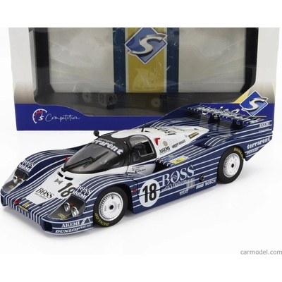 Solido Porsche 2.6l Twin Turbo Team Obermaier Racing Boss N 18 Le Mans 1983 Jurgen Laessig Alex Plankenhorn Desire Wilson Černá Bílá 1:18