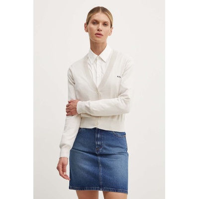 APC Памучна жилетка A. P. C. cardigan berenice (COGDK.F22266)