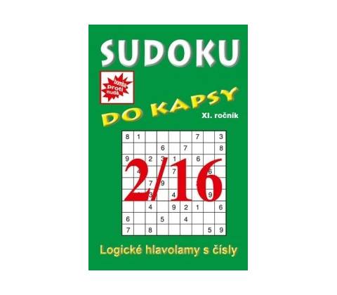 Sudoku do kapsy 2/2016 zelená