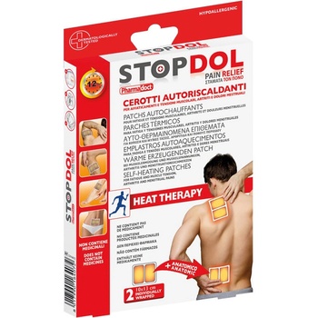 Pharmadoct STOPDOL Samohrejivé náplasti 2 ks, 10 × 13 cm