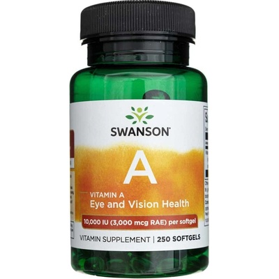 Swanson Vitamín A 10000 iu 250 kapslí