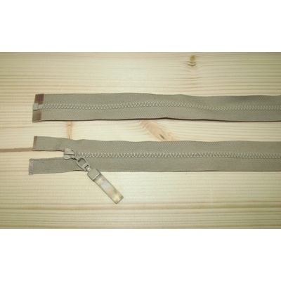 Kostenný zips béžová 3mm deliteľný jednosmerný 75m