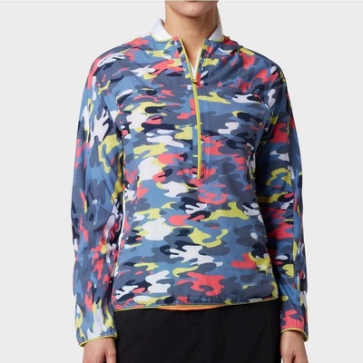 Callaway Golf 1/2 Zip Multi-Colour Camo modrá/žltá/červená