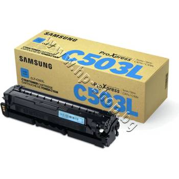 HP Тонер Samsung CLT-C503L за SL-C3010/C3060, Cyan (5K), p/n SU014A - Оригинален Samsung консуматив - тонер касета