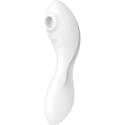 Satisfyer Curvy Trinity 5+ - умен 2в1 вибратор (бял)