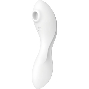 Satisfyer Curvy Trinity 5+ - умен 2в1 вибратор (бял)