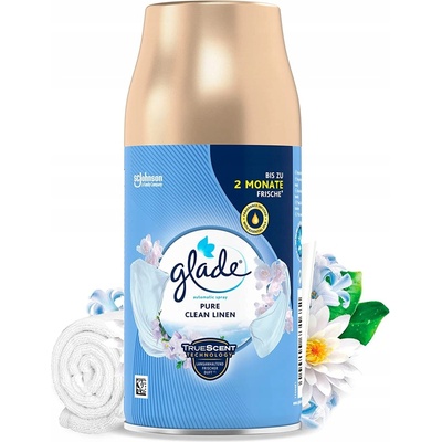 Glade NÁHRADNÍ NÁPLŇ DO AUTOMATICKÉHO OSVĚŽOVAČE VZDUCHU PURE CLEAN LINEN 269 ml