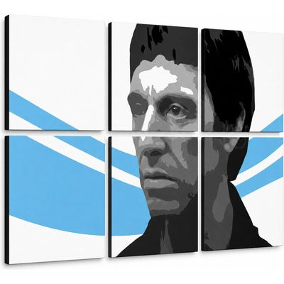 Ručne maľovaný POP Art obraz Scarface - AL PACINO - 120x80 cm
