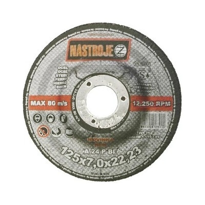 Nástroje cz Kotouč brusný talířový 125 x 7,0 x 22 mm IM-1-125-7,0T