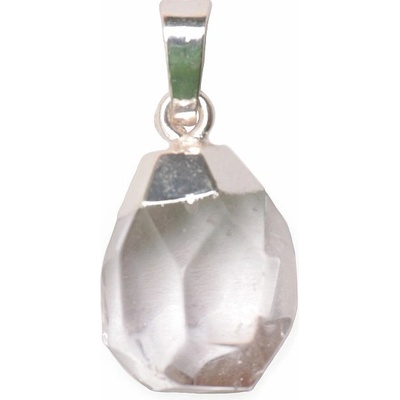 Nefertitis Křišťál broušený přívěsek tvar kapka stříbra NF28423