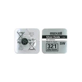 Maxell Бутонна батерия сребърна maxell sr616 sw /321/ 1.55v (ml-bs-sr616-sw)