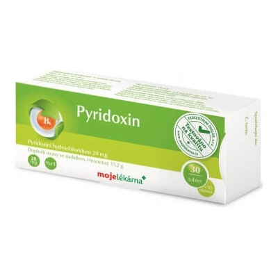 Vitamin B6 Pyridoxin Moje lékárna 20 mg 40 tablet