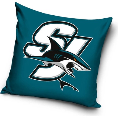 TipTrade Velurový Polštář NHL Color San Jose Sharks 40x40