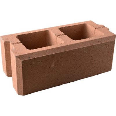 Tvárnice plotová průběžná DITON VISO melír cihlová 200×400×150 mm