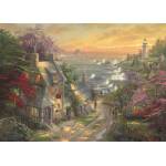 Schmidt Spiele - Puzzle Kinkade: Hamlet at the Lighthouse - 3 000 piese