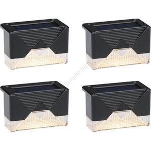 Grundig - Комплект 4x LED соларни стенни лампи LED/1, 2V 600 mAh IP44 (P6276)
