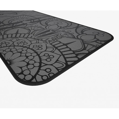 Target INK černý šedý s povrchem ze systetického vlákna Gumový koberec