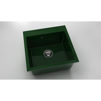 Image 1 of FAT Мивка Vanguard 225, Polymer marble, 09 Зелен гранит, с включен сифон