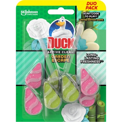 Duck Active Clean Garden Escape splachovací závěs na toaletu 2 x 38,6 g