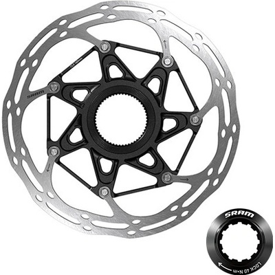 Sram Centerline 2 Piece CenterLock 180 mm Black Rounded