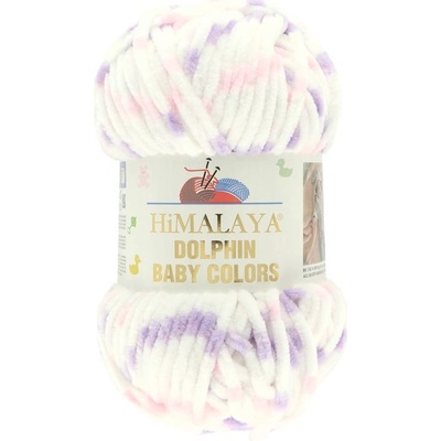 Himalaya Dolphin Baby Colors 80410 biela s ružovým a fialovým