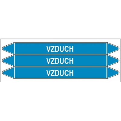 Značení potrubí, vzduch,3 ks, 355 × 37 mm PZ 008296