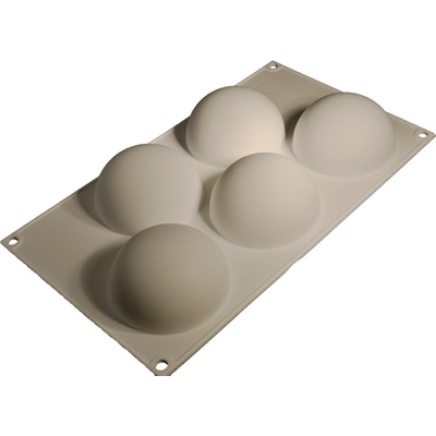 Cesil silikonová forma /na mražené dezerty Polokoule 8cm na 5 ks 4cm
