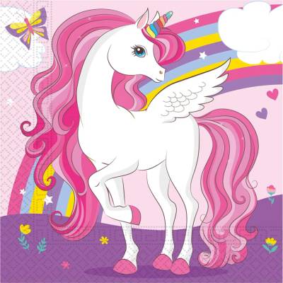 Procos Papierové servítky Unicorn 33x33 cm