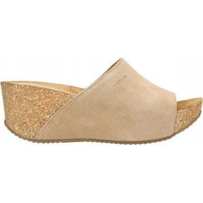 Wojas žabky dámske podpätky 74021-64 béžová