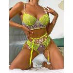 JGF Elizabeth Set with Chains 3-pcs Neon Green L