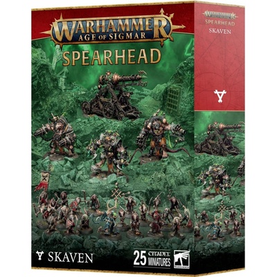 GW Warhammer W-AOS: Spearhead Skaven 25 figurek – Zboží Živě
