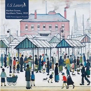 Adult Jigsaw Puzzle L. S. Lowry: Market Scene, Northern Town, 1939 | Flame Tree Studio (ISBN: 9781839642876)
