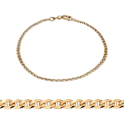 SAVICKI Retiazkový náramok žlté zlato Marina Gucci 2,2 mm 19 cm - B-LPE-GUC-00211-19-585-Z